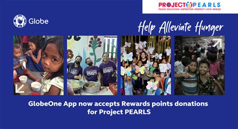 Help alleviate hunger by donating Globe App rewards points.